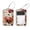 multicolored 2, variant on PhooArto 2 Pack Leather Luggage Tag with Stainless Steel Loop, Zen Stones and Bamboo Pattern Baggage Handbag Travel Suitcase Tags with Name ID Card Perfect to Quickly Spot Luggage Suitcase