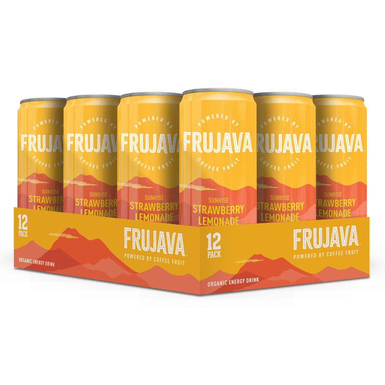 Frujava Sparkling Strawberry Lemonade Energy Drink 12pk 12 Fl Oz