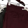 thumbnail image 3 of Calvin Klein Women's 2 Pack French Terry Joggers (Small, Grey/Deep Maroon), 3 of 4