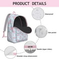 thumbnail image 3 of Pig Lover’s Backpack – Cute Cartoon Farm Animal Pattern Bookbag with Aesthetic and Floral Print for Daily Use, 3 of 3
