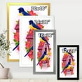 thumbnail image 4 of Designart 'Two Yellow and Blue Tit Birds Sitting Near The Nest' Traditional Framed Art Print, 4 of 4
