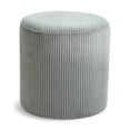 thumbnail image 1 of Pemberly Row Modern / Contemporary Soft Microsuede Fabric Grey Ottoman / Stool, 1 of 8