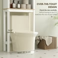 thumbnail image 4 of HOMCOM Over The Toilet Storage Cabinet, Bathroom Organizer, White, 4 of 10