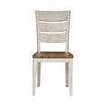 thumbnail image 4 of Farmhouse Reimagined White Ladder Back Side Chair (RTA)-Set of 2, 4 of 9