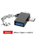 thumbnail image 2 of Convertidor OTG 2 en 1: adaptador de USB 3.0 a micro USB y tipo C para teléfono o tableta, 2 of 2