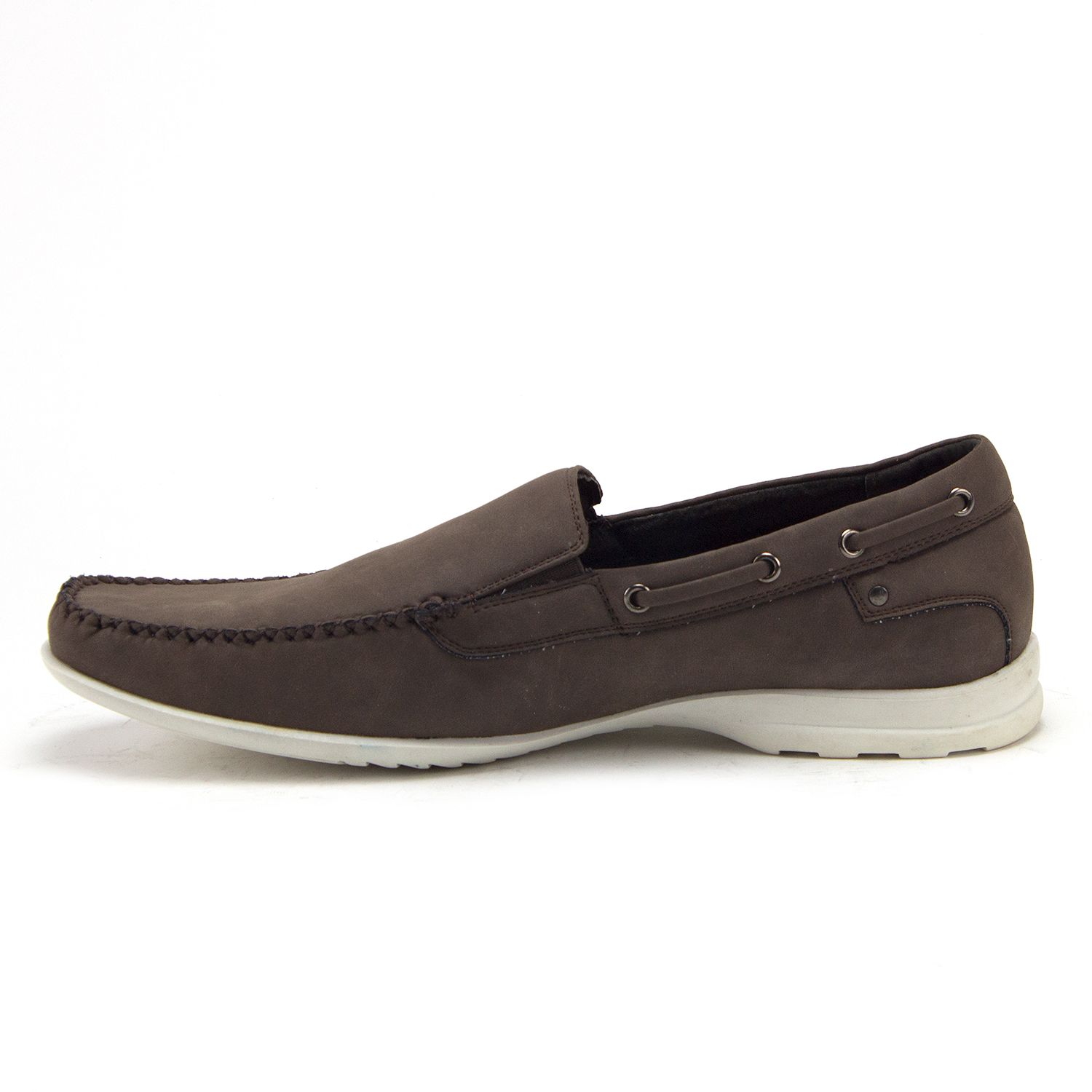 Jazamé Men's 41190 Slip On Moccasin Loafer Boat Shoes, Brown, 11 - image 2 of 3