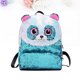 thumbnail image 4 of Bolso de hombro con diseño de panda creativo, mini mochila de lentejuelas, bolsa de viaje para niños y niñas (azul cielo), 4 of 7