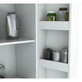 thumbnail image 5 of Inval 2-Door 4-Shelf Laminate Kitchen Pantry Cabinet, Washed Oak, 5 of 9