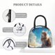 thumbnail image 4 of Balery Blue Sky Winged Cat Bolsa de Almuerzo para Mujeres, Caja de Almuerzo, Bolsa de Almuerzo Pequeña Impermeable, Tote de Almuerzo Reutilizable con Gran Capacidad, 4 of 6