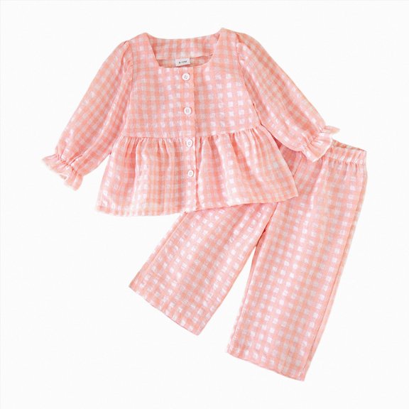 yboeqw Toddler Girl Clothes 6M-6Years Girls Fall Winter Outfits 2 Piece Ribbed Ruffle Sleeve Top Legging Pants Outfit Set,Size 4-5 Years