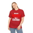 thumbnail image 3 of DJH Apparel | Make Moves Not Excuses Motivational Unisex T-shirt, 3 of 7