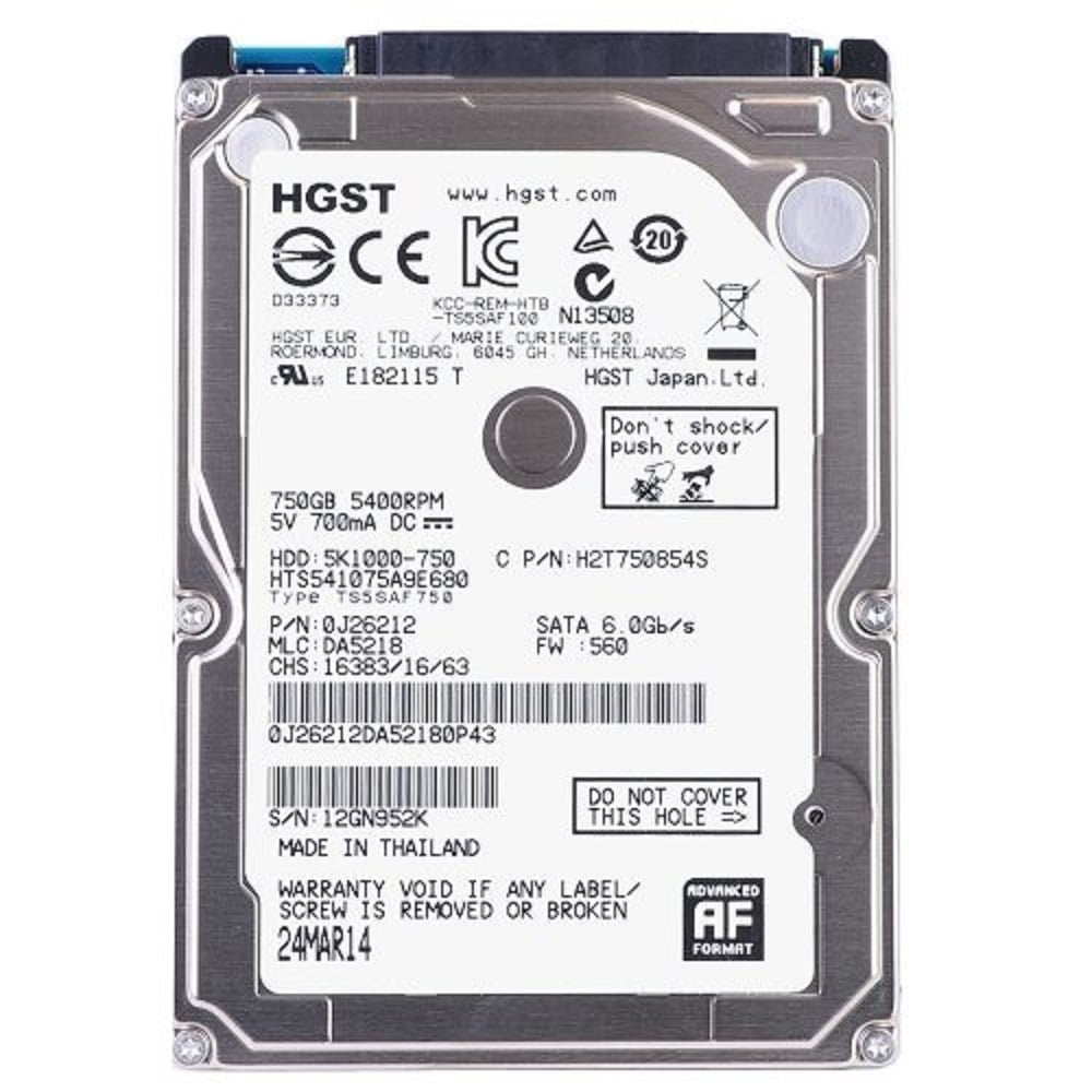 Hitachi Travelstar 5K1000 750GB SATA/600 5400RPM 8MB 2.5