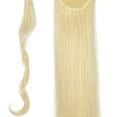thumbnail image 4 of SHCKE Wrap Around Long Hair Extension for Women 20" 22" Straight Wavy Ponytail Extensions Clip In Ponytail Extensions Bleach Blonde Synthetic Hair Piece, 4 of 4