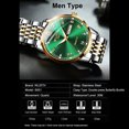 thumbnail image 4 of WLISTH S931 Elegante reloj clásico para parejas Reloj de pulsera de cuarzo multifuncional Abanopi Mirar, 4 of 5