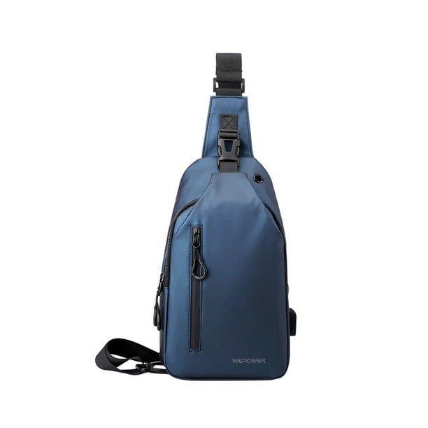 Bolso de pecho para hombre, informal, de gran capacidad, bandolera de un solo hombro, mochila deportiva de moda