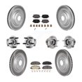 thumbnail image 1 of Transit Auto Front Rear Hub Bearing Assembly Coated Disc Brake Rotor and Semi-Metallic Pad Kit (10Pc) for Car Lincoln Aviator Ford Police Interceptor Utility - Left Right (Driver Passenger) KBB-131725, 1 of 11