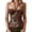 Brown, variant on Boho Tank Tops for Women Floral Print V Neck Irregular Hem Halter Top Y2k Gothic Cami Sleeveless Shirt