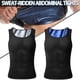 thumbnail image 1 of Camiseta sin mangas con compresión para ginecomastia para hombre, chaleco moldeador de cuerpo adelgazante, sauna para el sudor, 1 of 4