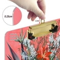 thumbnail image 6 of FORMRS Acrylic Clipboard with Low Profile Clip Standard A4 Letter Size, 12.5" x 9", Orange Vibrant Flowers, 6 of 8