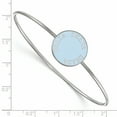 thumbnail image 2 of Sterling Silver Official Licensed Greek Sororities Delta Delta Delta (???) Enameled Slip-on Bangle, 2 of 5