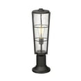 thumbnail image 5 of 1 Light Outdoor Pier Mounted Fixture In Outdoor Style-22 Inches Tall And 6 Inches Wide Z-Lite 591Phb-553Pm-Bk, 5 of 5