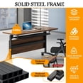thumbnail image 6 of 6 Pack Folding Conference Table on Wheels,Large Rectangular Conference Room Tables Modern Rolling Meeting Seminar Table for 6-8 Person,Training Boardroom Tables for Office Conference Room（62.9in）, 6 of 7