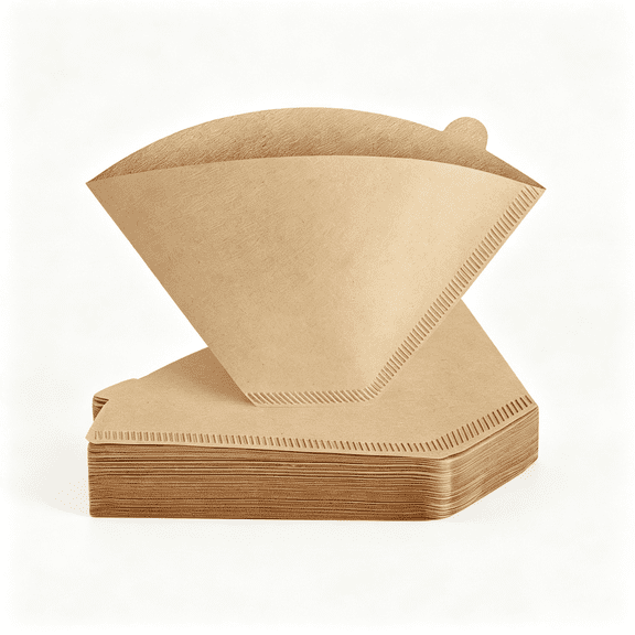 BPPEG 120Pcs Coffee Filters #4 Compatible with Cuisinart Coffee Maker,Disposable Natural Cone Coffee Filter,Size 04 Unbleached Replacement Filters for Cuisinart Coffee Maker,14-Cup Dcc-3200Nas