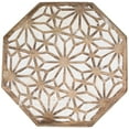 thumbnail image 4 of Northlight 18" Walnut Brown and Brushed White Octagonal Side Table, 4 of 5