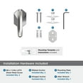 thumbnail image 6 of Amerock St. Vincent Chrome Single Prong Robe Hook, 6 of 9