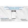 thumbnail image 2 of 10 Libbey Handle Mason Jars with Lids Set, 16 oz. - Traditional style, Drinking, Glassware - Black, 2 of 5