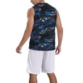 thumbnail image 2 of Xecao Blue Sports Car print basketball shirt for both men and women, a unisex basketball jersey perfect for theme parties-Small, 2 of 6