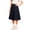 Navy, variant on Girls Pleated School Skirt Knee Length A Line High Waist Uniform Skirt Classic Midi Skater Skirt for Students Back to School Outfit Comfortable Soft Fabric Casual Daily Wear