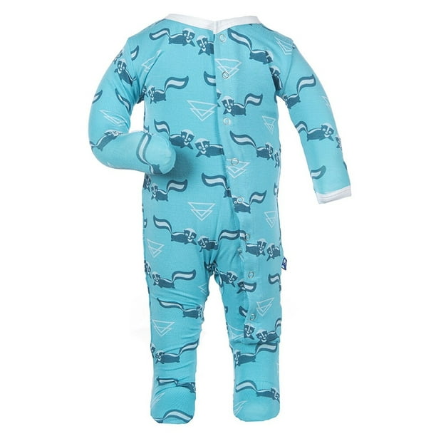 KicKee Pants KicKee Pants Little Boys Footie Confetti Skunk