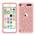 thumbnail image 2 of SPY Case for For New iPod Touch 7 Case, Touch 5, 6, 7th Generation Glitter Ruuged Case Cover with Tempered Glass Screen Protector - Rose Gold, 2 of 5