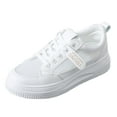 thumbnail image 2 of Casual Shoes for Women Shoes Fashion On Platform Sneakers Comfortable Lace Up Flat Shoes For Walking Running Daily Wear, 2 of 5