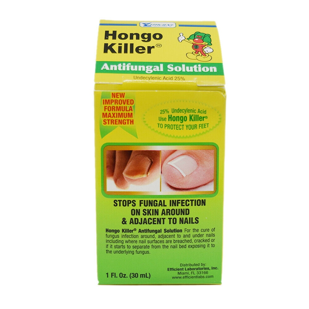 Hongo Killer Antifungal Solution. Athlete's Foot, Skin & Nails