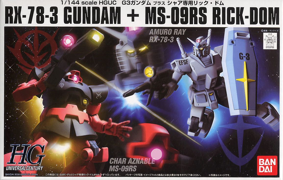 Bandai Hobby Hguc Rx 78 3 G 3 Gundam Char S Custom Rick Dom Hg 1 144 Model Kit Walmart Com Bandai Hobby Hguc Rx 78 3 G 3 Gundam Char S Custom Rick Dom Hg 1 144 Model Kit Walmart Com