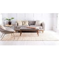 thumbnail image 4 of Chindi Cotton Collection Soft Hand Woven Natural Fiber Striped Area Rug, 4 ft x 6 ft, Beige/Ivory, 4 of 10