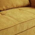 thumbnail image 6 of Sleeper Loveseat Couch with Pull-Out Bed, Convertible Sofa Bed with Adjustable Armrests, 2 Seat Chaise Chair with 2 Pillows, Yellow, 6 of 7