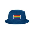 thumbnail image 1 of Adult Rainbow Gay & Lesbian Pride Flag Embroidered Bucket Cap Dad Hat, 1 of 1