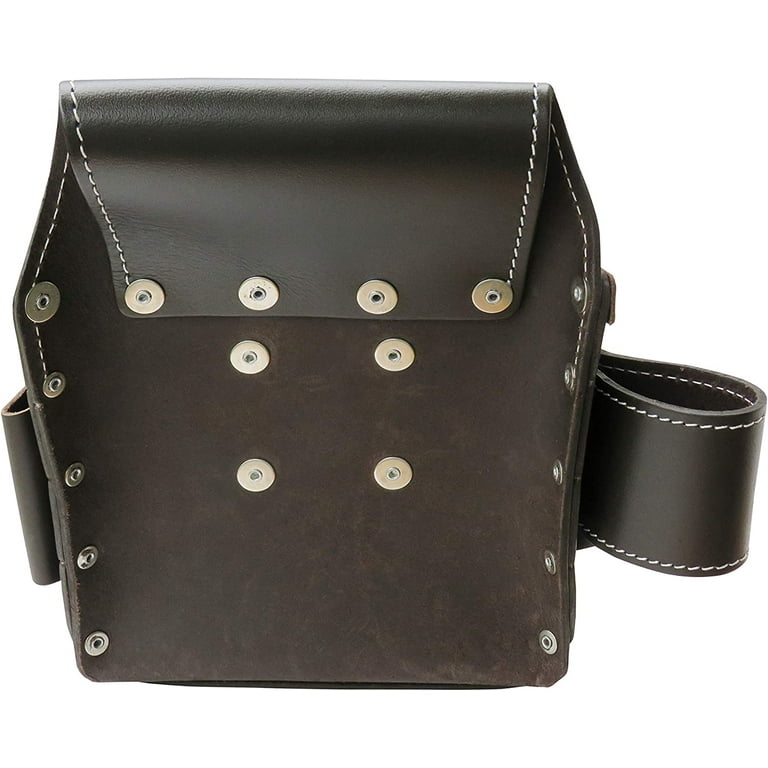 AWP Oil Tan Leather Electrician Tool Pouch 1LL Brown Walmart