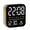 Style:Black shell white, variant on Electric Bedside Desk Clock Digital Alarm Clock with Time Date for Bedroom