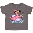 thumbnail image 3 of Inktastic Flamingo with Sunglasses Pool Float and Drink Boys or Girls Toddler T-Shirt, 3 of 5