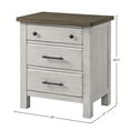 thumbnail image 2 of Westwood Design Timber Ridge Wood Nightstand in Weathered Washed Sierra, 2 of 4