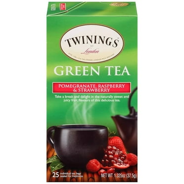 Twinings Green, Pomegranate, Raspberry, And Strawberry Bagged Tea, 120 Count