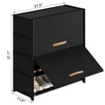 thumbnail image 3 of BGTREND 5 Tier Shoe Rack with Covers Shoe Storage Organizer Holds 20 Pairs for Closet Entryway Hallway, Black, 3 of 8
