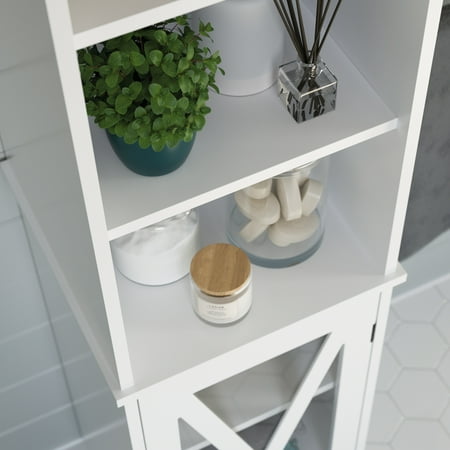 Sauder - Cottage Road Bathroom Linen Tower - White
