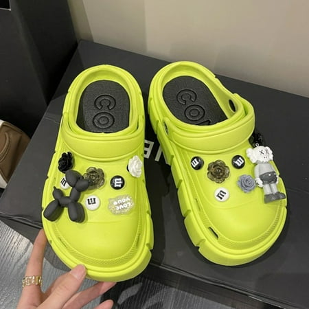 

Unisex Classic Thick Bottom Clogs Garden Clogs Slip On Work Shoes Quick-Dry Water Shoes Casual Sandals Comfortable Slippers for Women and Men