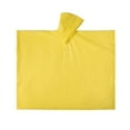 thumbnail image 2 of Chaqueta impermeable para niños, impermeable, larga, con capucha, reutilizable, portátil, resistente a la lluvia. Amarillo, 2 of 9