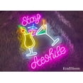 thumbnail image 3 of Glowneon Cocktails Bar Neon Signs, Neon Sign Wall Art, 3 of 4